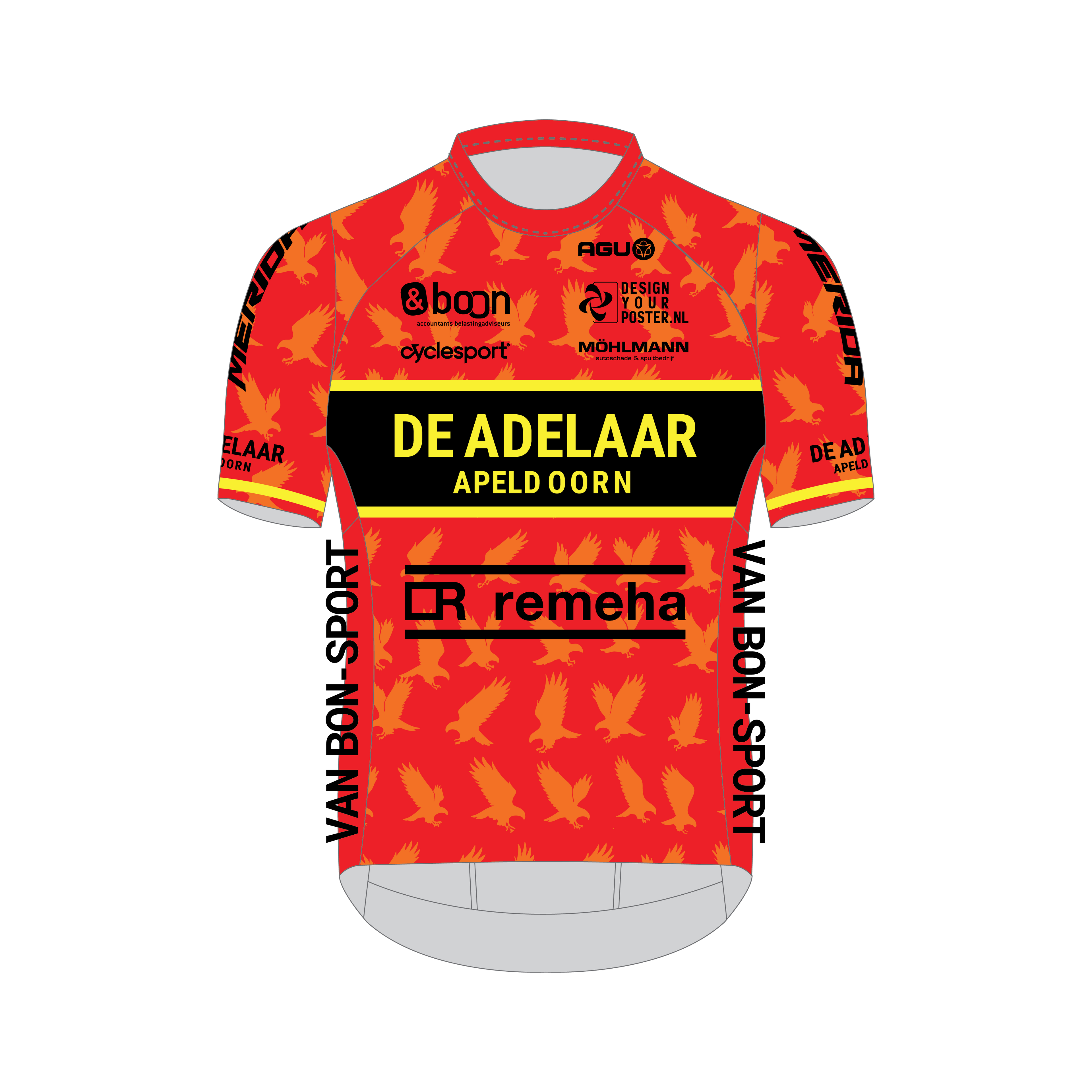 Elite Jersey zonder rits - korte mouwen