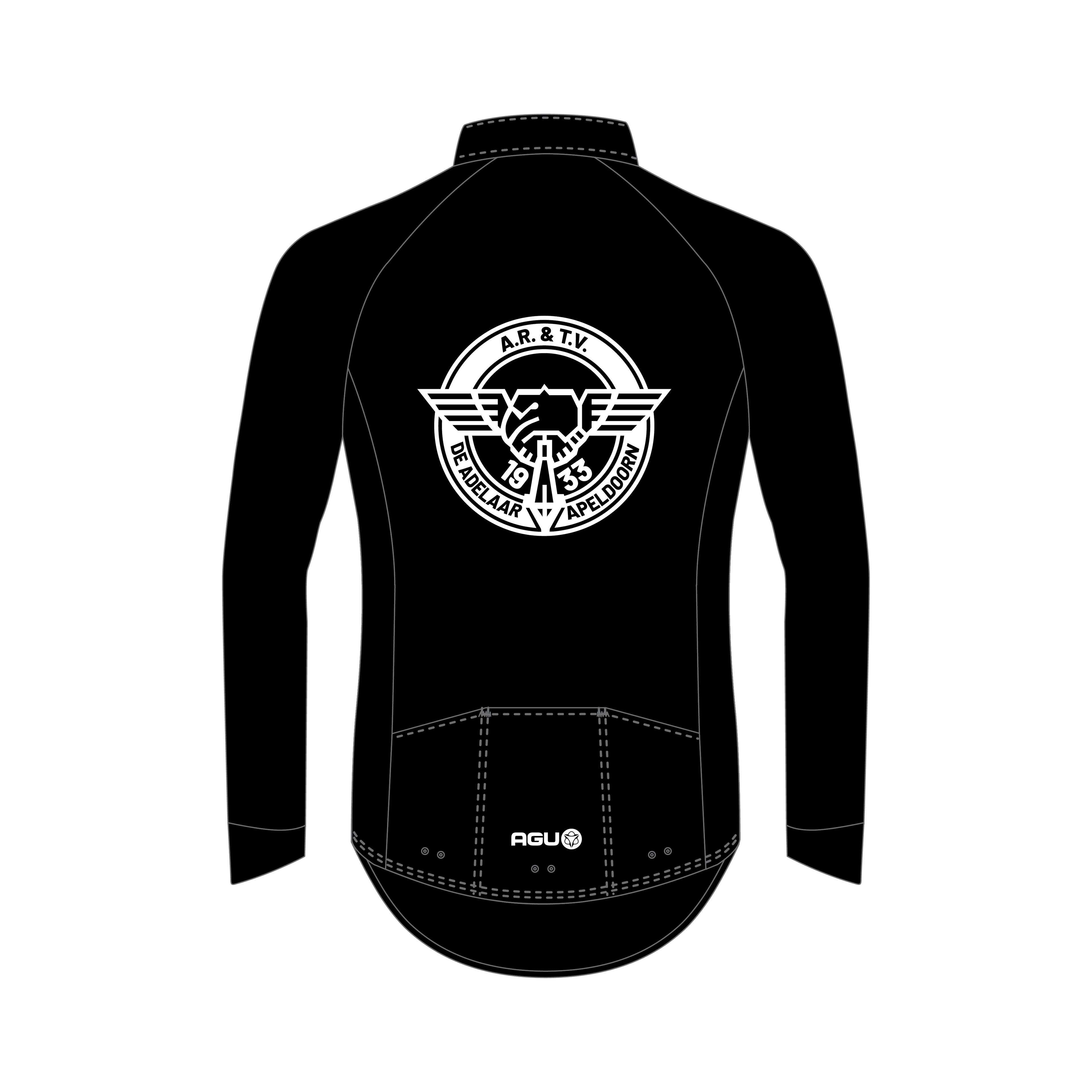 Neoshell Rain Jersey Black - lange mouwen