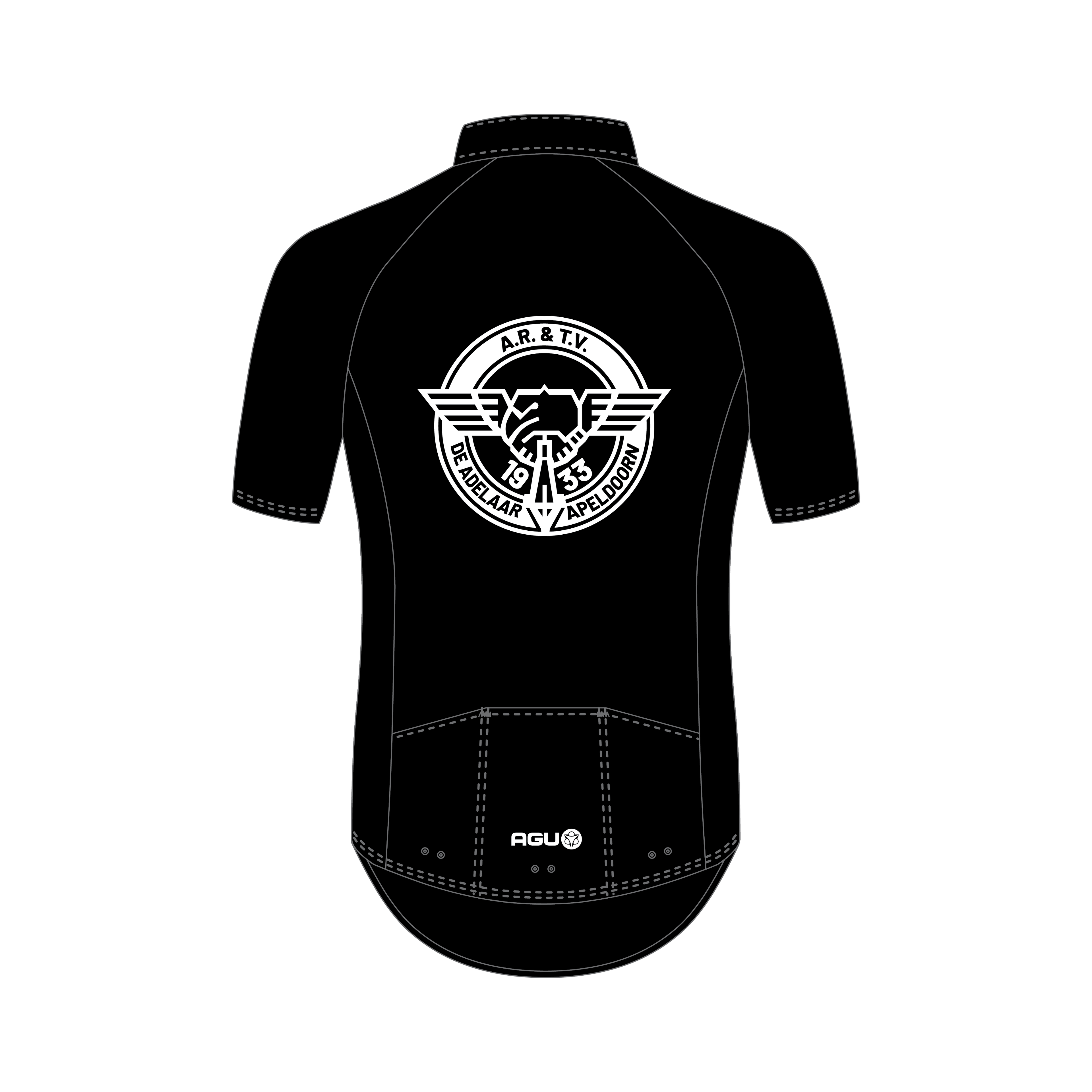 Neoshell Rain Jersey Black - korte mouwen