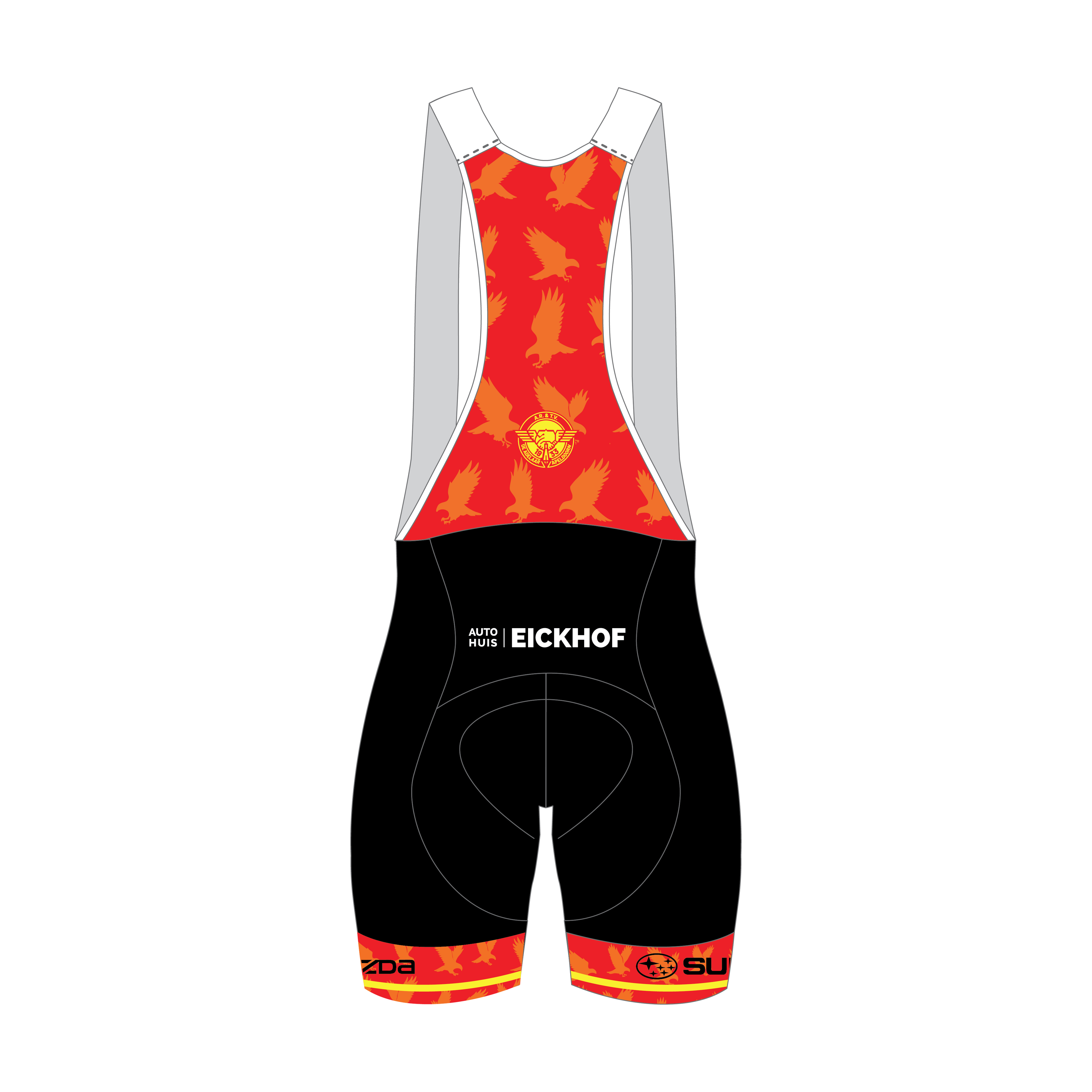 Performance bibshort - sublimatie panels (kids)